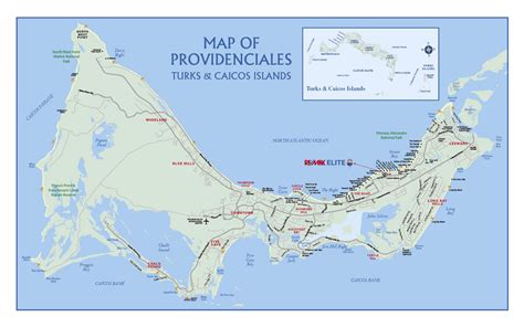 turks and caicos map providenciales